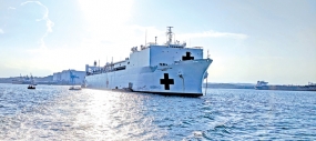 US Navy Hospital Ship Mercy in Trinco