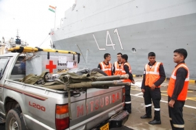 Third Indian Ship arrives to assist flood victims