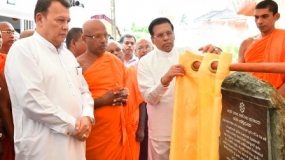 President declared open the new Dathu Mandiraya at Galgoda Srimaha Viharaya