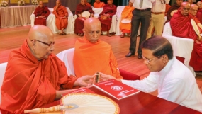 ‘Bhikkhu Kathikawatha’ Bill will be debated in parliament with consent of Tri Nikayas’ Sanga Nayaka Theros – President