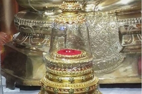 Sacred relics brought from Pakistan exhibited island wide
