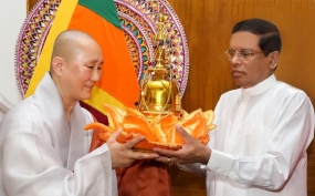 Korean Buddhist delegation called on President