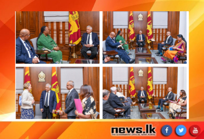UK Minister of State for the Indo-Pacific, South Africa’s Minister of Foreign Affairs call on President Ranil Wickremesinghe
