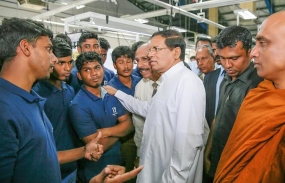 President opens Hirdaramani apparel factory in Puthukkudiyiruppu
