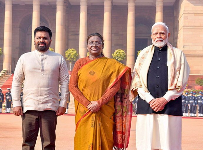 President Anura Kumara Dissanayake Accorded Ceremonial Welcome at Rashtrapati Bhavan