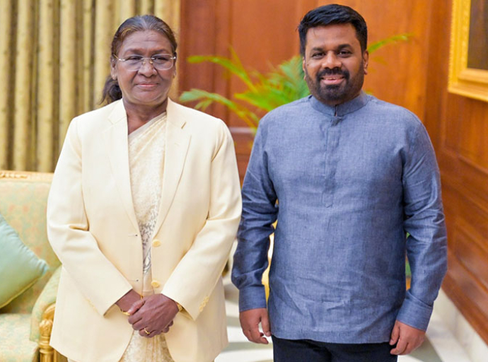 Discussions between Indian and Sri Lankan Presidents on Strengthening Long-Term Friendship