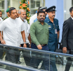 President returns to island after India visit