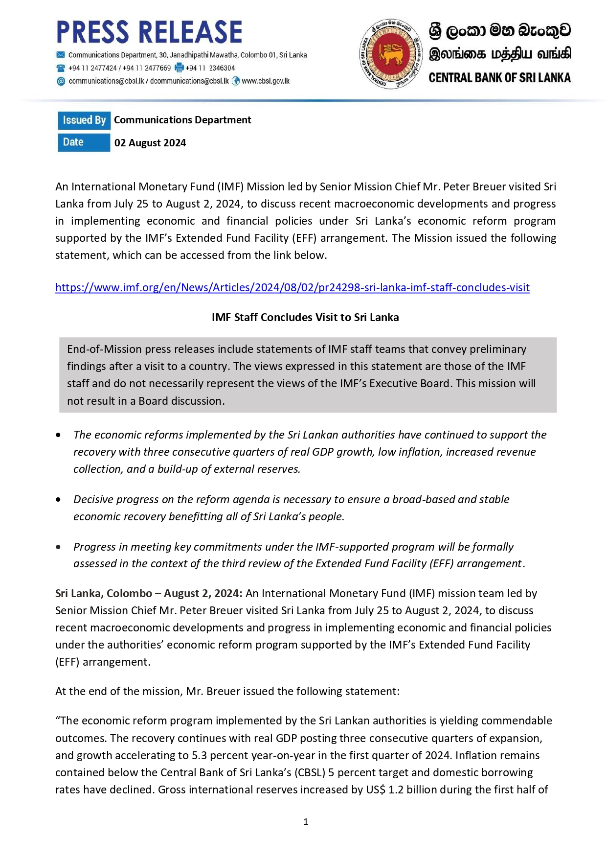 Press Release IMF Aug 2024 English page 0001