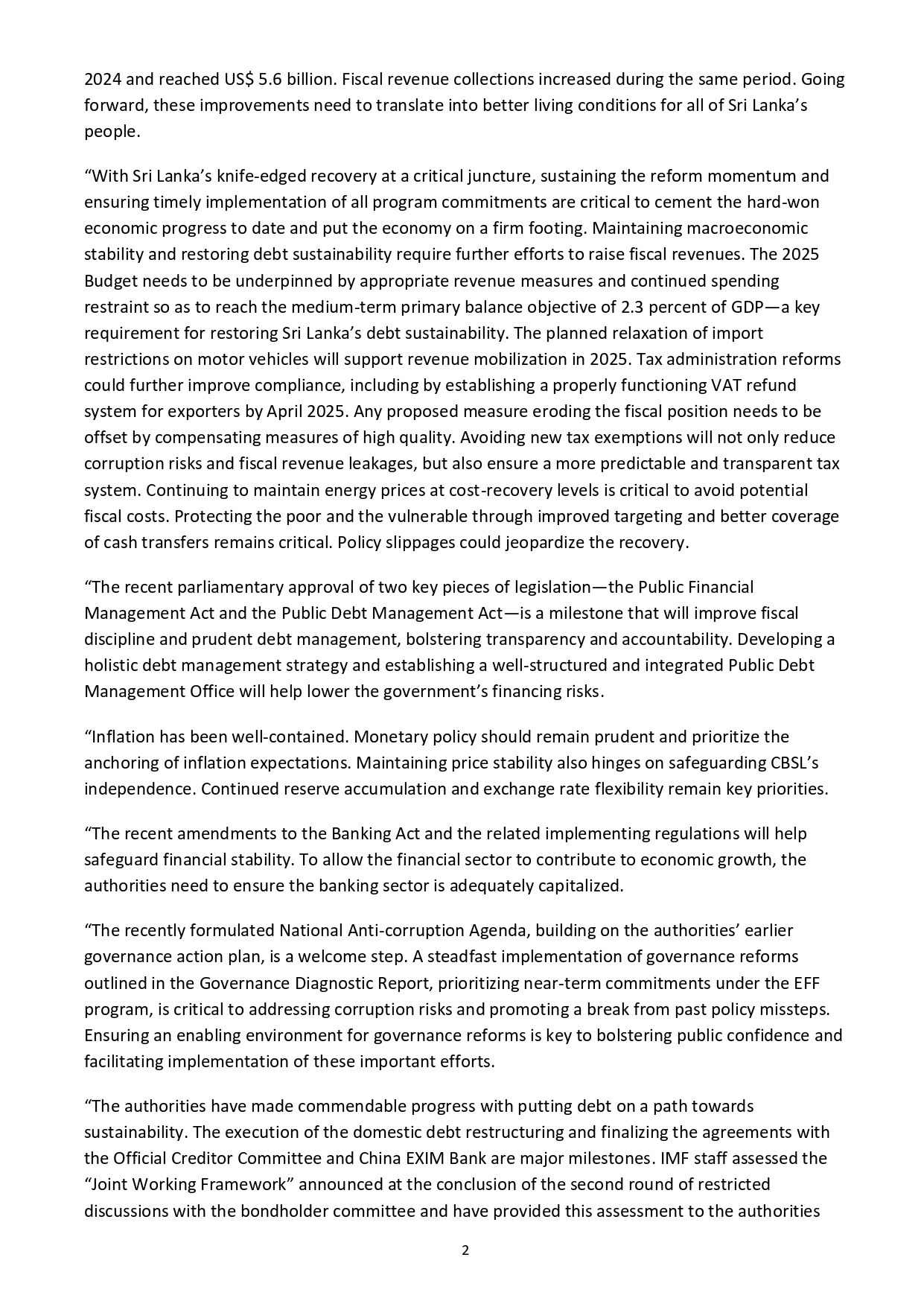 Press Release IMF Aug 2024 English page 0002