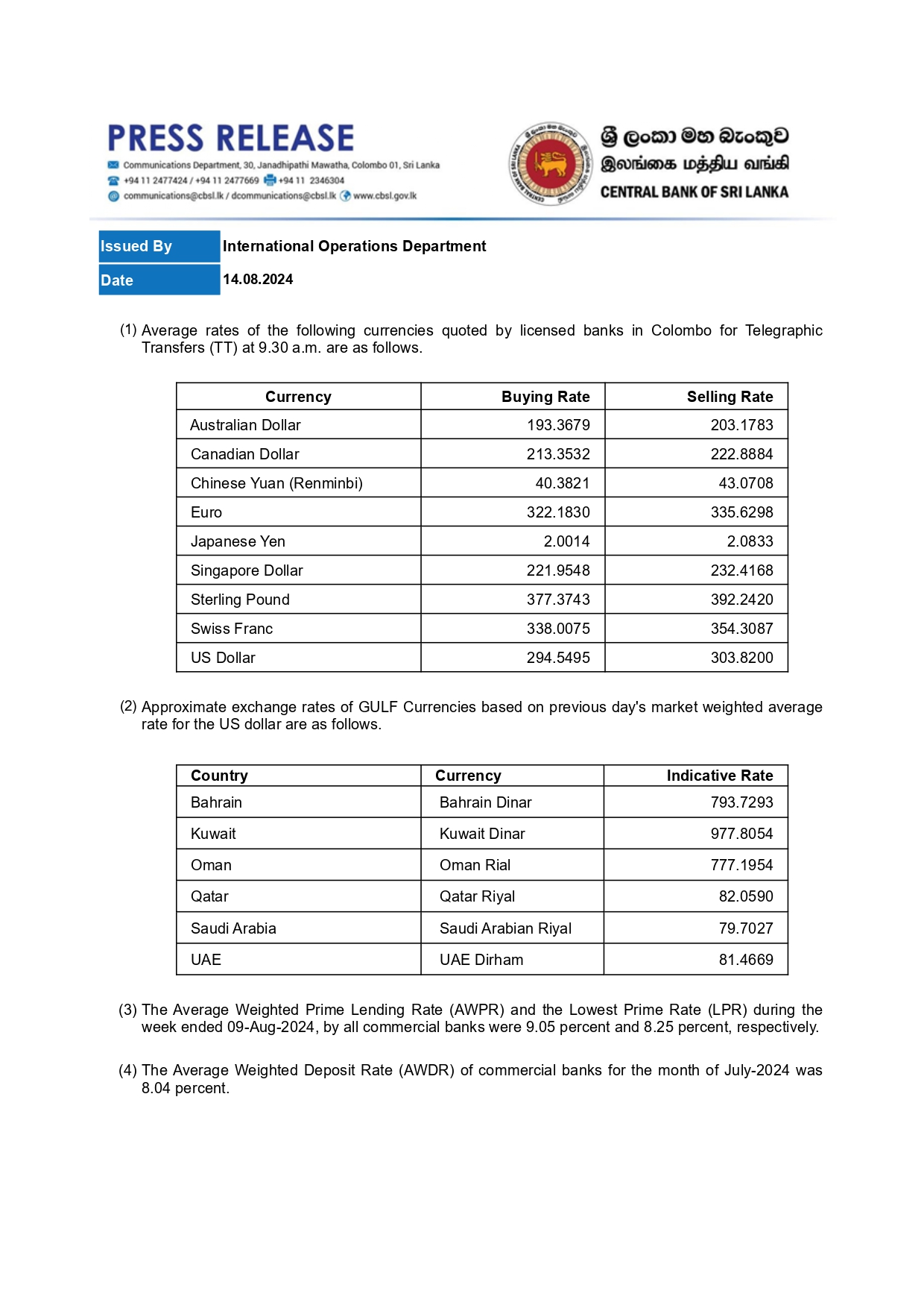 TT Rates as at 14 08 2024 page 0001