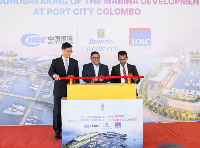 Port City Colombo celebrates the groundbreaking of the Luxury Marina Development 