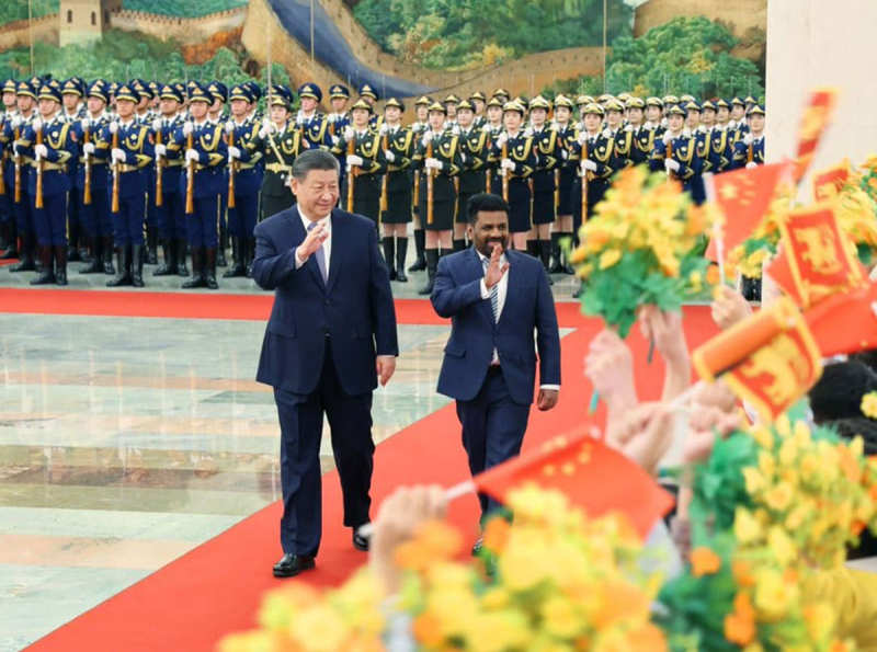 Warm Welcome Extended by President Xi Jinping to President Anura Kumara Disanayake