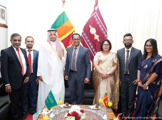 Ambassador of Saudi Arabia to Sri Lanka Meets Hon. Speaker of Parliament Dr. Jagath Wickramaratne