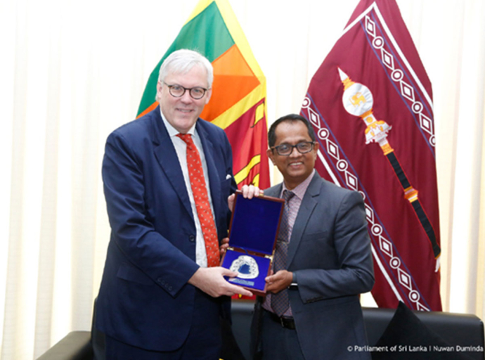 British High Commissioner Meets Speaker of Parliament Dr. Jagath Wickramaratne