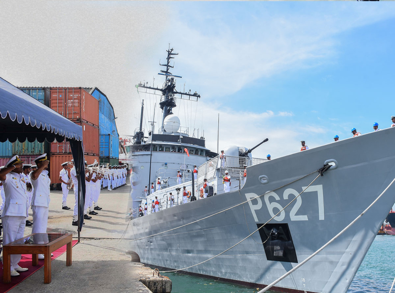 SLNS Vijayabahu departs for Pakistan to participate in AMAN-2025