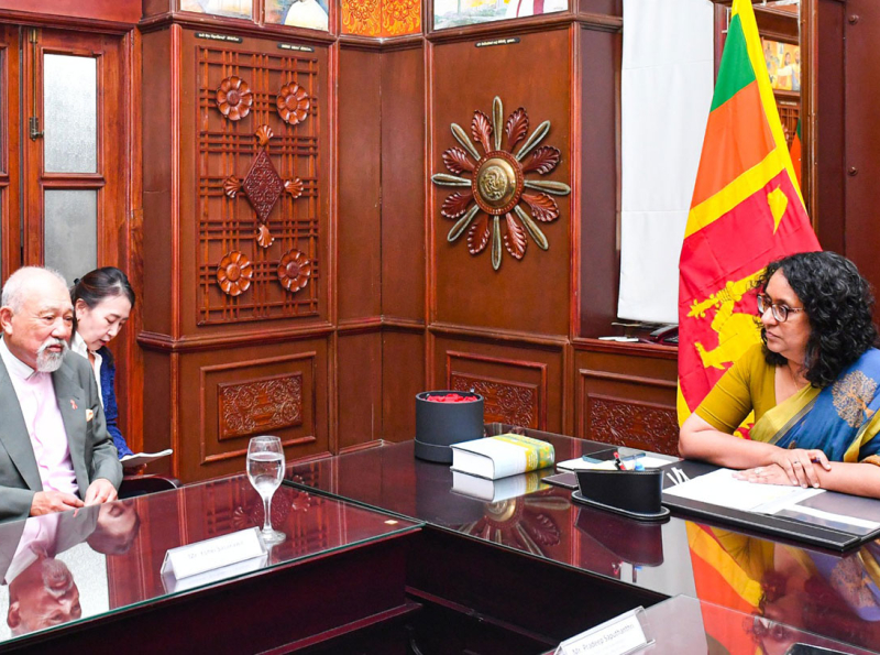 Mr. Yohei Sasakawa, Chairman of The Nippon Foundation, Meets Sri Lankan Prime Minister Dr. Harini Amarasuriya