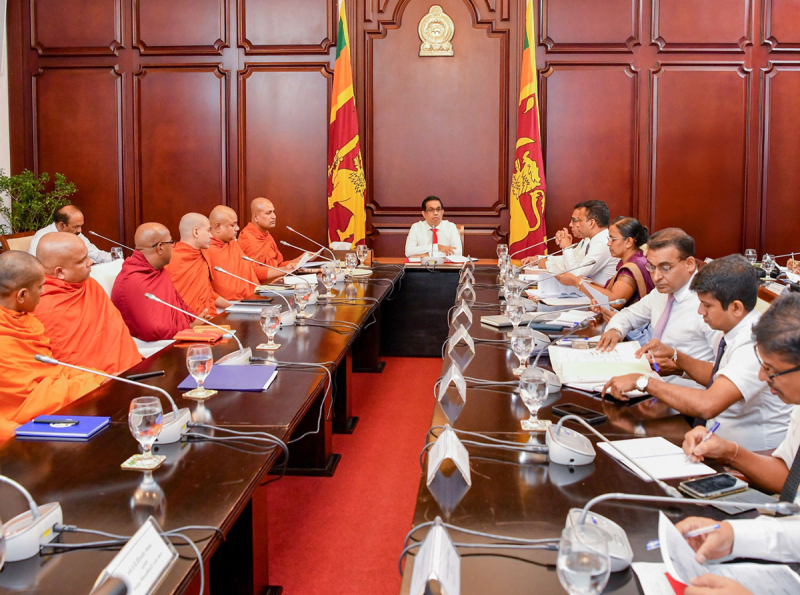 Discussion on the Presentation of the credentials to the Most Venerable Mahanayaka of the Amarapura Maha Nikaya Held under the Patronage of the Secretary to the President