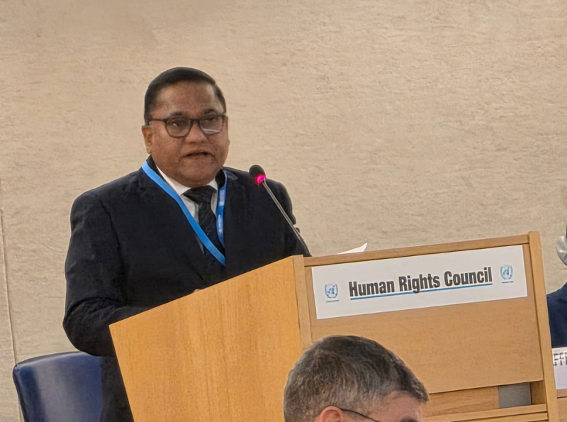 Foreign Minister Vijitha Herath Addresses 58th UNHRC Session