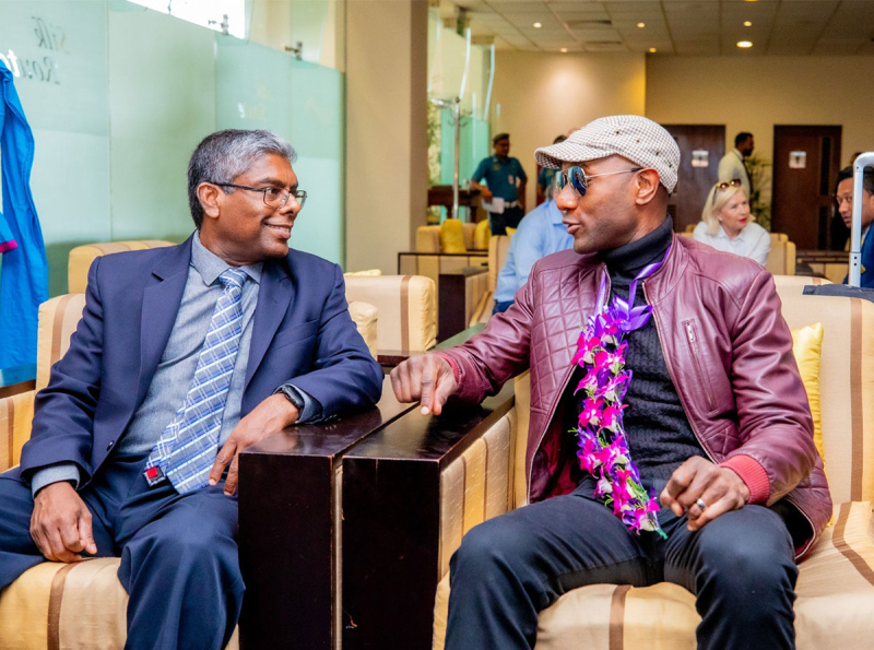 Aloe Blacc Visits Sri Lanka, Showcasing Entrepreneurship and Biotechnology Innovations