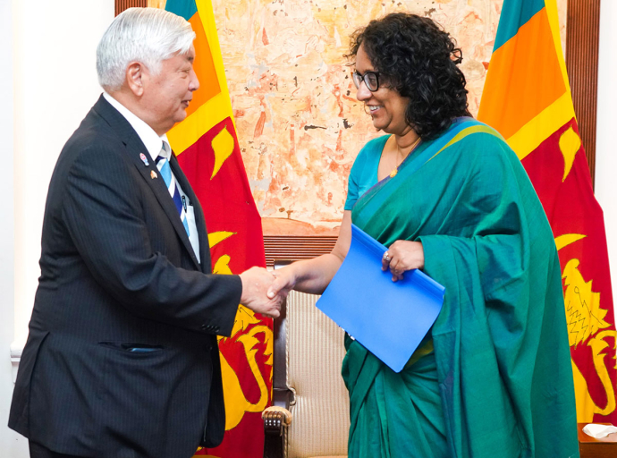 Courtesy Call by Japanese Minister of Defense on Prime Minister Dr. Harini Amarasuriya