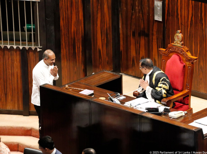 Samantha Ranasinghe sworn in as a Member of Parliament