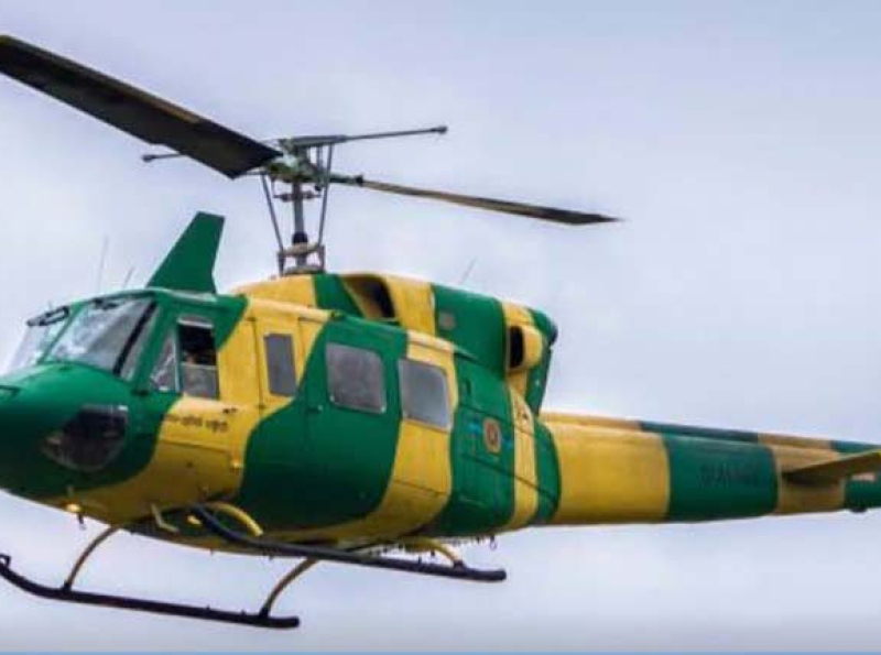 SLAF BELL 212 Helicopter crashed during demonstration exercise