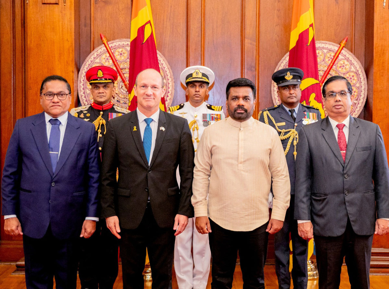 Seven New Envoys to Sri Lanka Present Credentials to the President