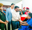 President Visits Mihindu Seth Medura to Inquire into the Wellbeing of Resident War Heroes