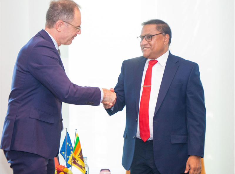 State Secretary of the German Federal Ministry for Economic Affairs and Energy, Dr. Thomas Steffen, Calls on Foreign Minister Vijitha Herath in Berlin