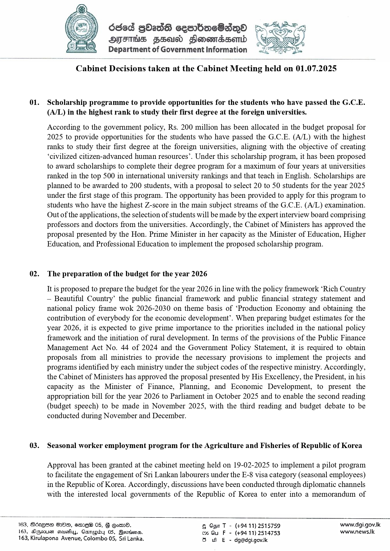 Cabinet Decision 01.07.2025 English page 0001
