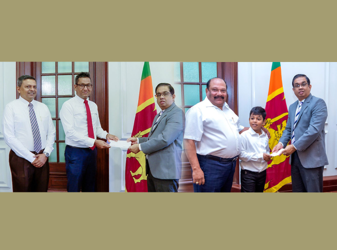 Rs. 10 Million Contribution to the ‘Rebuilding Sri Lanka’ Fund