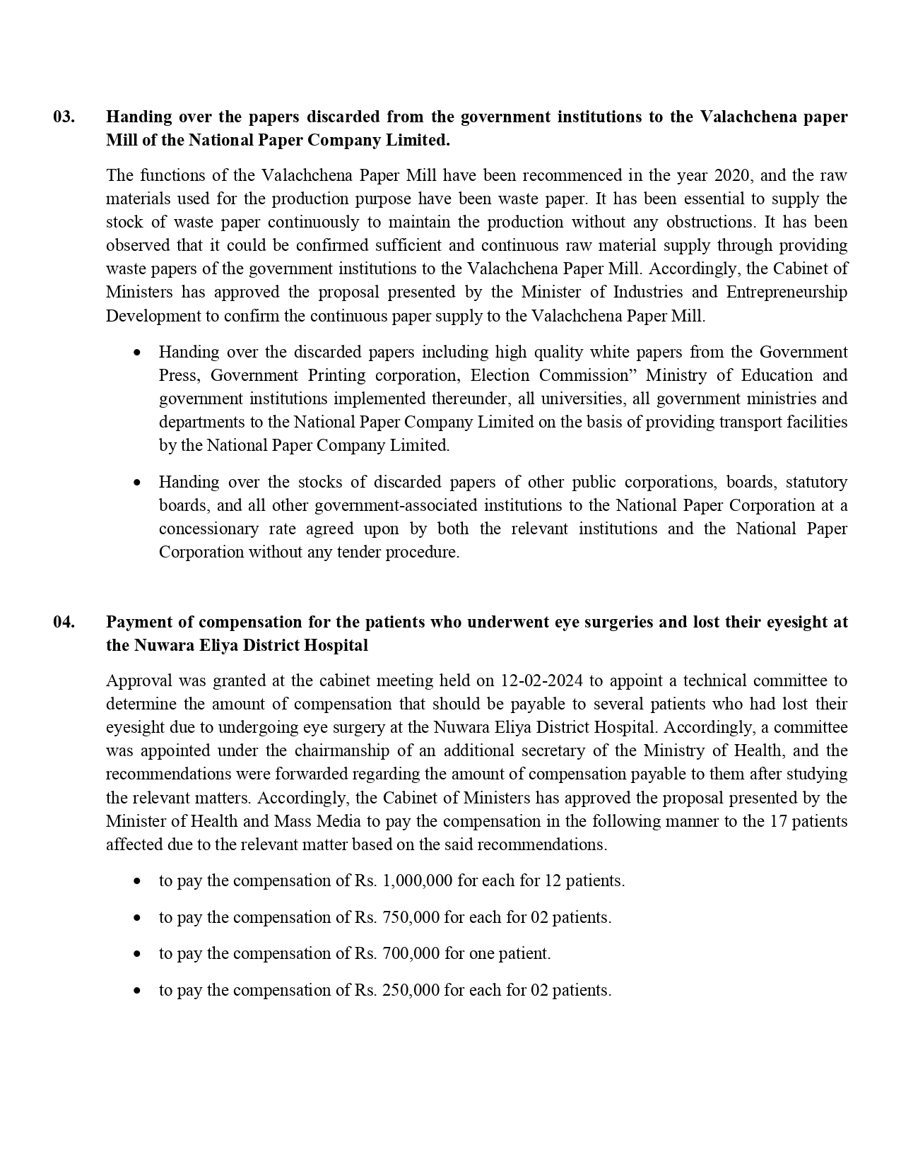 Cabinet Decision on 06.01.2025 English page 0002