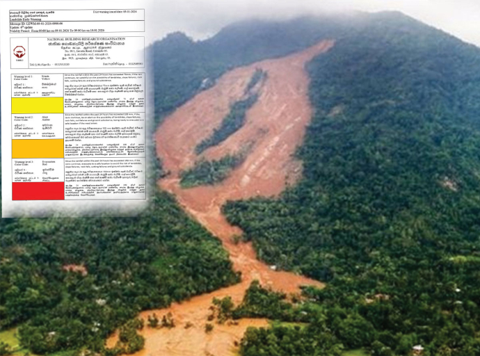Landslide Red Alert Extended for Kandy and Nuwara Eliya Districts