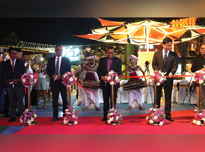 Minister Vijitha Herath attends the launch of The Food Harbor at Port City Colombo