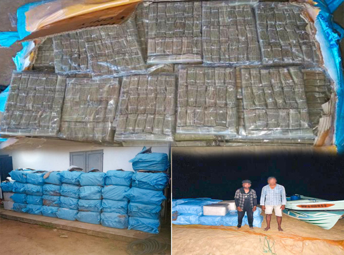 Navy Seizes Smuggled Kendu Leaves and Cardamom in Puttalam -  Two Arrested