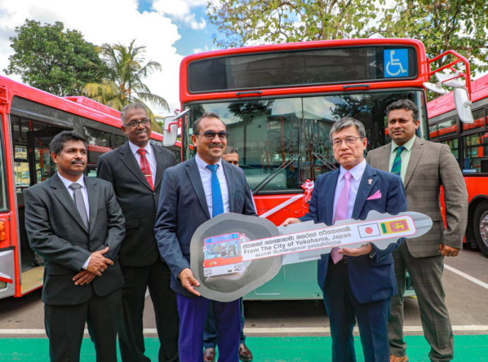 Japan Donates Seven Low-Floor Buses to Strengthen Sri Lanka’s Urban Public Transport