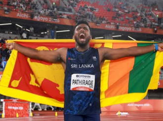 Rumesh Tharanga Wins Gold in Men’s Javelin Throw at Asian Games