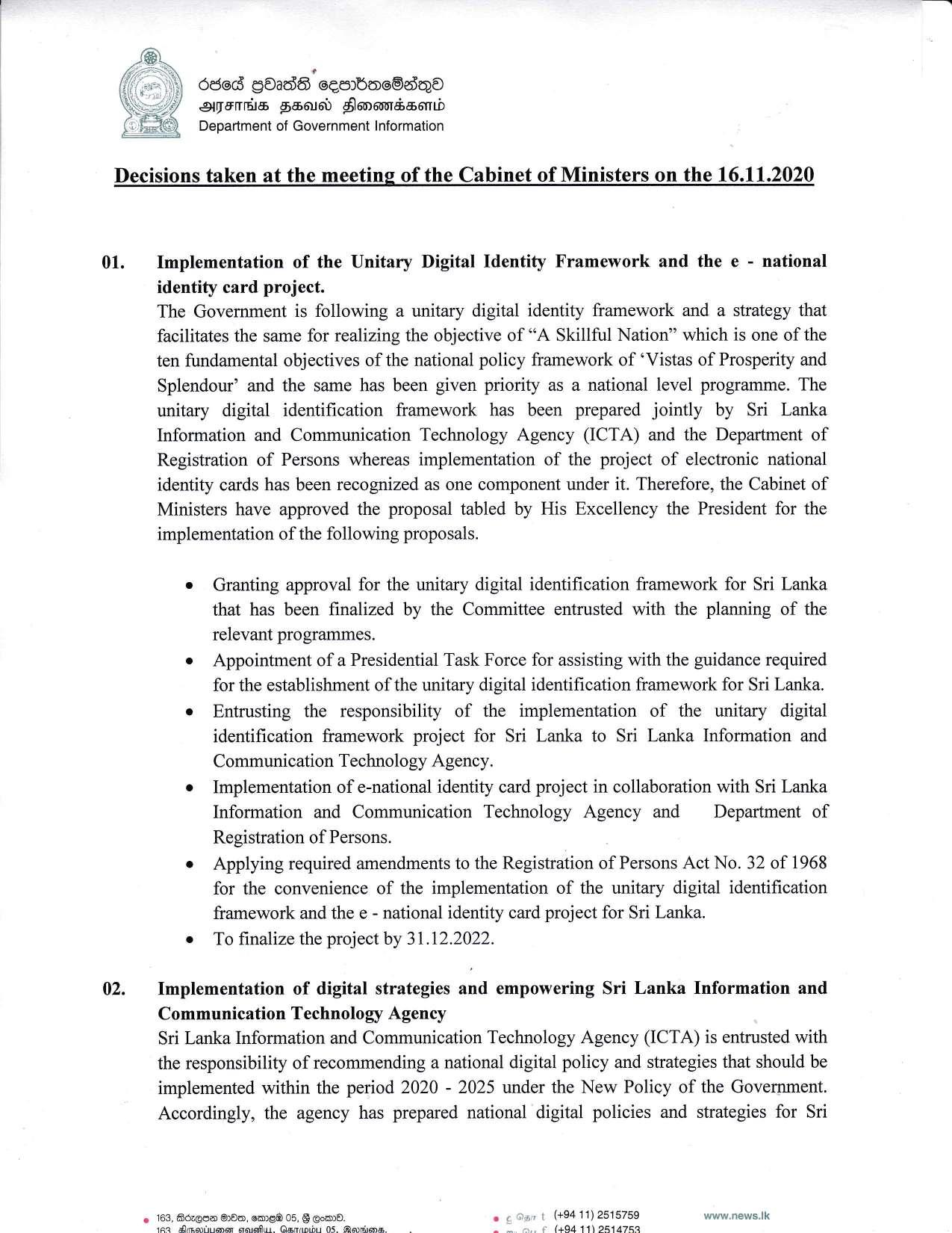 Cabinet Decision on 16.11.2020 English 1 page 001