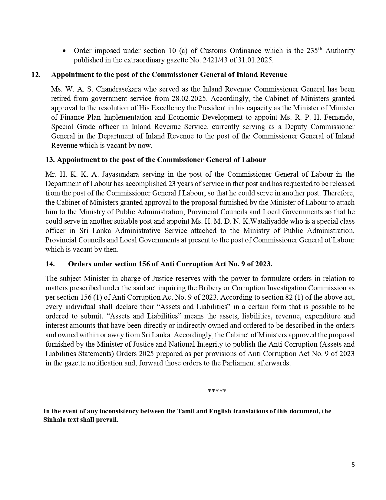 Cabinet Decisions on 17.03.2025 E page 00051