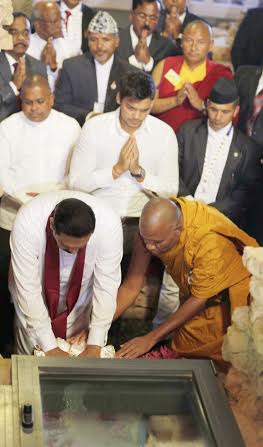 President Rajapaksa Visits Lumbini 1