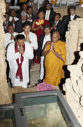 President Rajapaksa Visits Lumbini 2