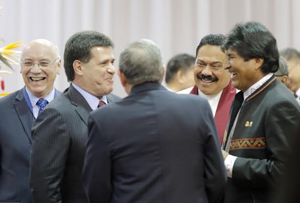 President Rajapaksa Attends the Opening Session of the G77China Summit 2