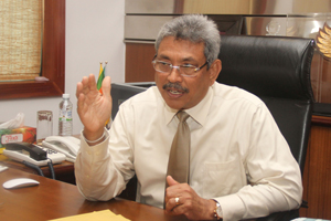Secretary Defence and Urban Development Mr. Gotabaya Rajapaksa