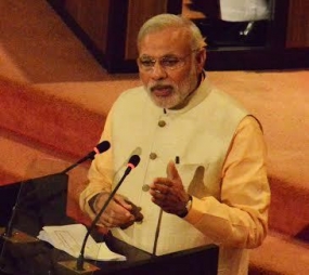 Modi strongly pitched for enhanced cooperation in maritime security in Lankan Parliament
