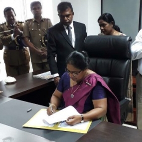 First ever female Excise Department Commissioner General assumes duties