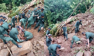Bodies of three people went missing after landslide in Walapane recovered