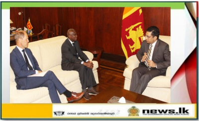 UNICEF Regional Director for South Asia George Laryea-Adjei calls on Foreign Minister Ali Sabry