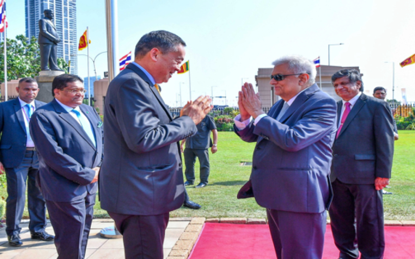 President Wickremesinghe extends warm welcome to Thai Prime Minister, paving the way for bilateral talks