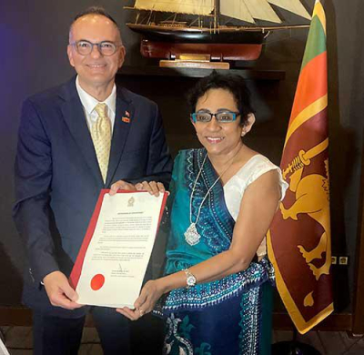 Sri Lanka’s Honorary Consul in Istanbul receives Commission of Appointment