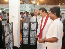 President opens Wasantha Sanath's "My Pencil" Solo Art Exhibition